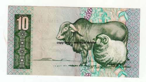 1990 SA Ten Rand Note