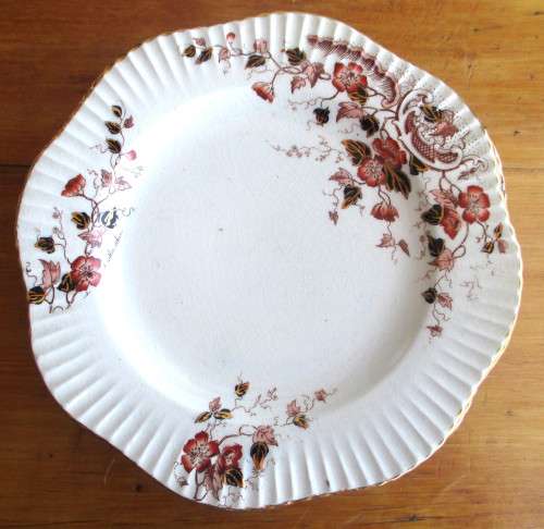 Four Porcelain, England  Cake Plates. 170mm diameter.