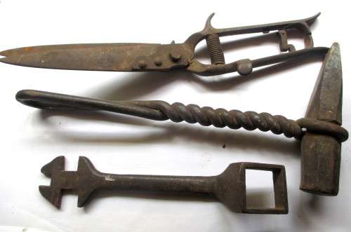 Lot of Antique Iron Tools. Very Heavy.