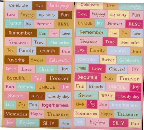 100 Scrapbook Stickers.