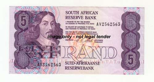 1990 South Africa Reserve Bank Note. C L Stals.