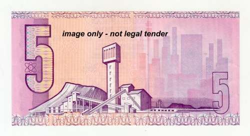 1989 South African Five Rand Note