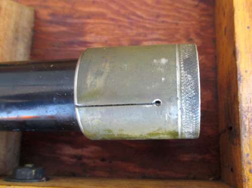 Vintage W Ottway and Co Gun Sight Telescope Pat No 2021 Serial 553. WW1. Original Case. Sell as is.