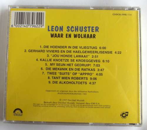 Waar en Wolhaar, Leon Schuster, 1997. 6 Tracks.