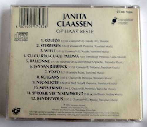 Op Haar Beste, Janita du Plessis. 1991, 12Tracks.