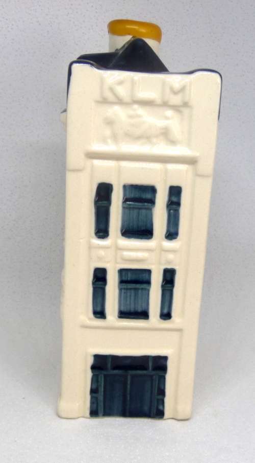 Vintage KLM Blue Delft Dutch Houses.  BOLS Amsterdam Miniature Porcelain House #75