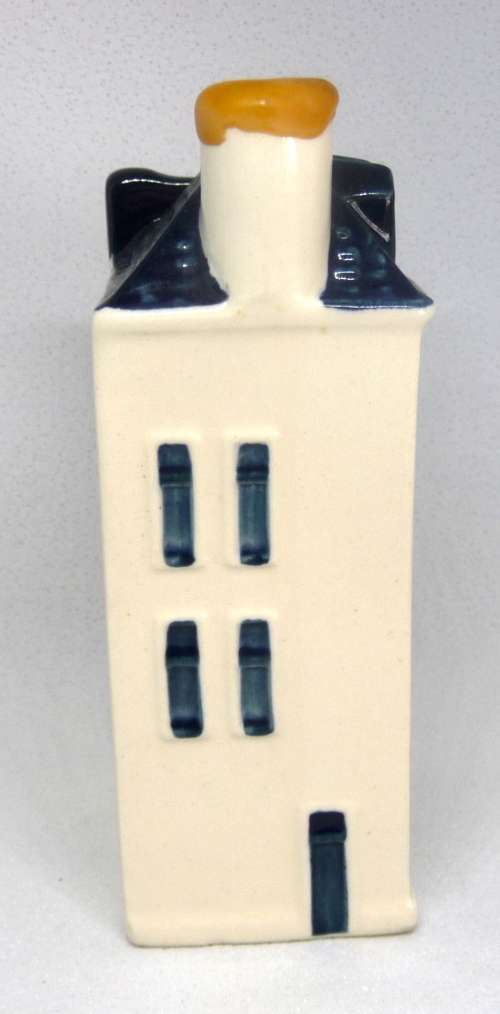 Vintage KLM Blue Delft Dutch Houses.  BOLS Amsterdam Miniature Porcelain House #75
