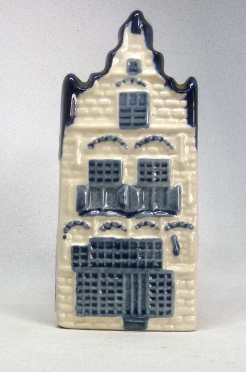Vintage KLM Blue Delft Dutch Houses.  BOLS Amsterdam Miniature Porcelain House #20