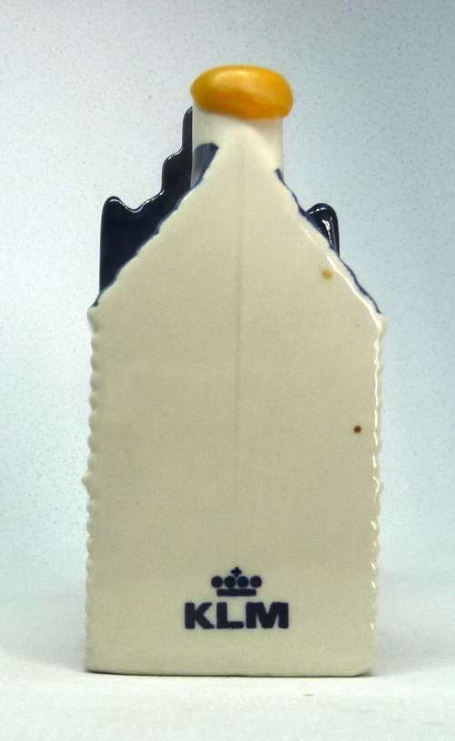 Vintage KLM Blue Delft Dutch Houses.  BOLS Amsterdam Miniature Porcelain House #20