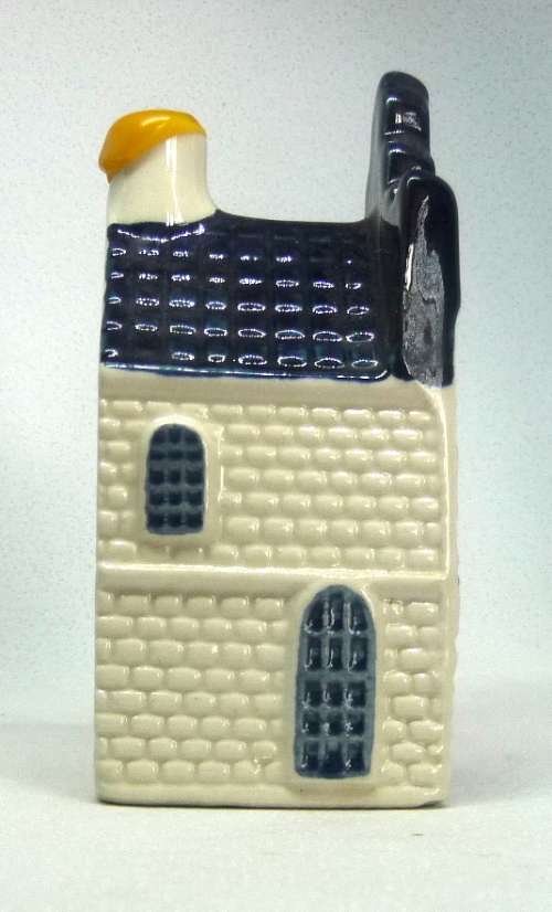 Vintage KLM Blue Delft Dutch Houses.  BOLS Amsterdam Miniature Porcelain House #20