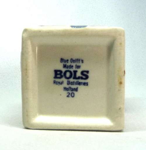 Vintage KLM Blue Delft Dutch Houses.  BOLS Amsterdam Miniature Porcelain House #20