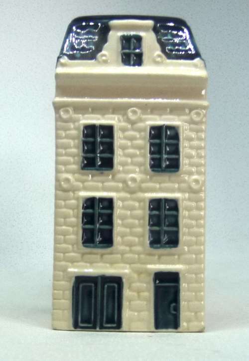 Vintage KLM Blue Delft Dutch Houses.  BOLS Amsterdam Miniature Porcelain House #43