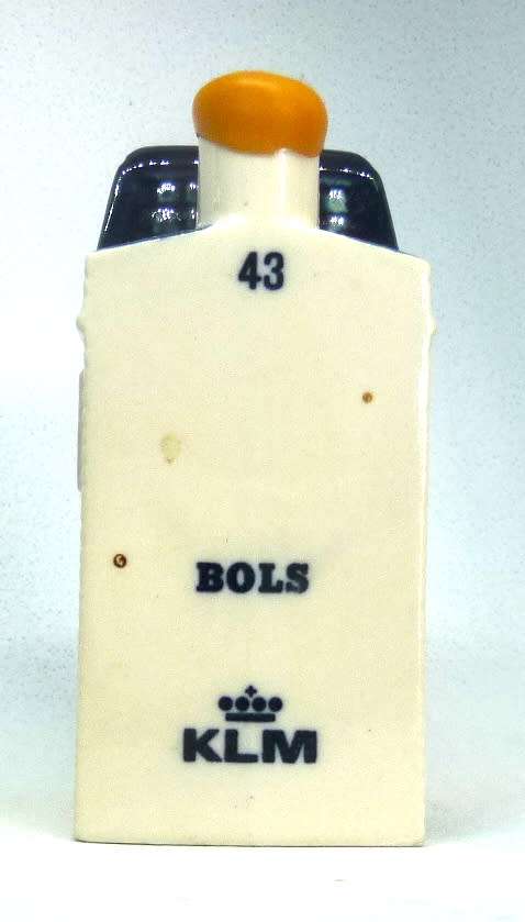 Vintage KLM Blue Delft Dutch Houses.  BOLS Amsterdam Miniature Porcelain House #43