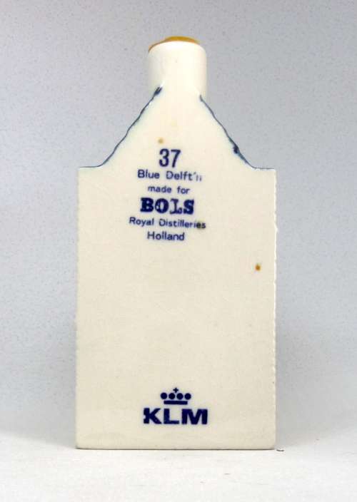 Vintage KLM Blue Delft Dutch Houses.  BOLS Amsterdam Miniature Porcelain House #37