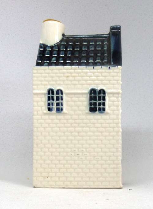 Vintage KLM Blue Delft Dutch Houses.  BOLS Amsterdam Miniature Porcelain House #37