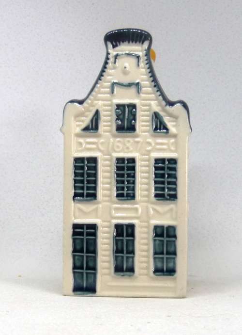 Vintage KLM Blue Delft Dutch Houses. BOLS Amsterdam Miniature Porcelain House #13