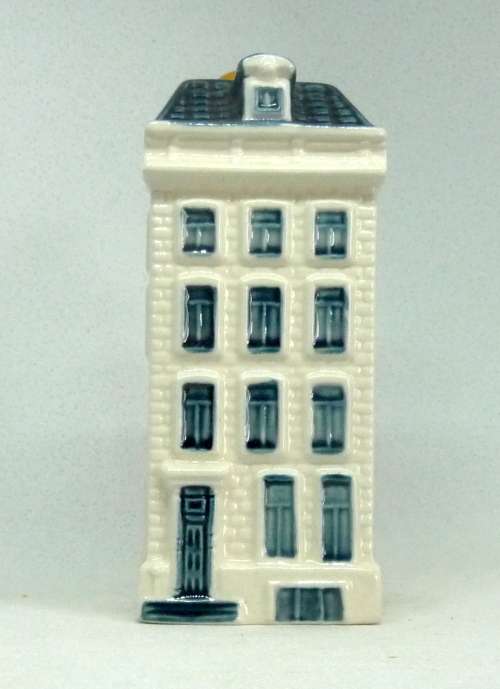 Vintage KLM Blue Delft Dutch Houses. BOLS Amsterdam Miniature Porcelain House #74