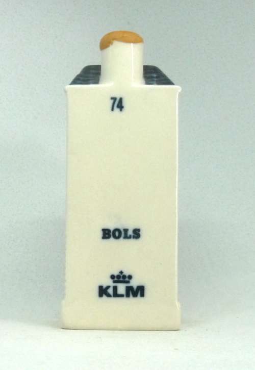 Vintage KLM Blue Delft Dutch Houses. BOLS Amsterdam Miniature Porcelain House #74