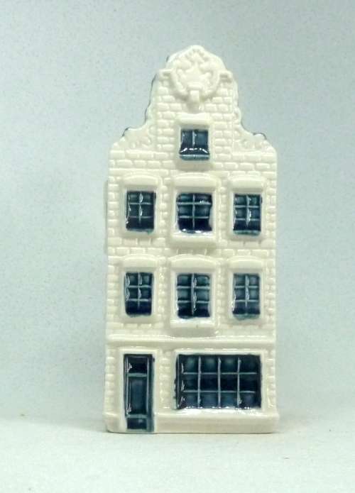 Vintage KLM Blue Delft Dutch Houses. BOLS Amsterdam Miniature Porcelain House #72