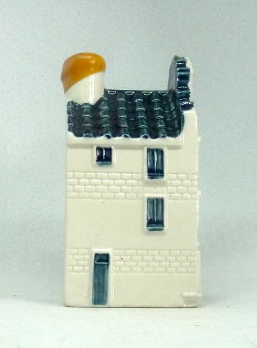 Vintage KLM Blue Delft Dutch Houses. BOLS Amsterdam Miniature Porcelain House #72