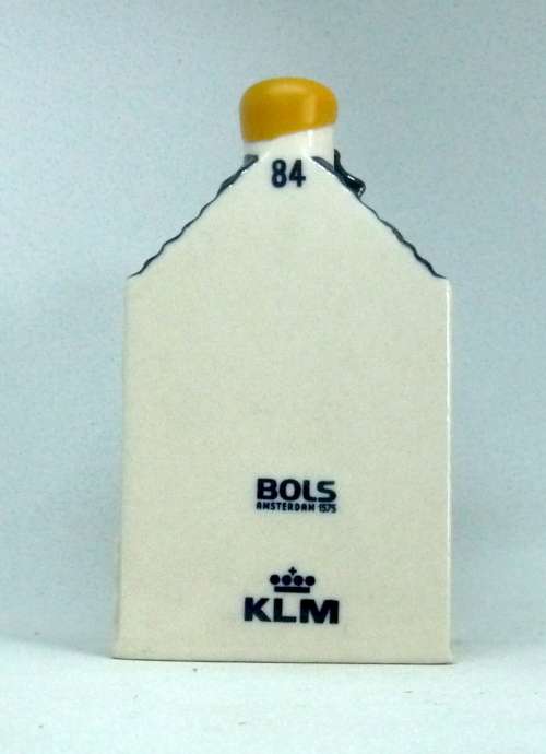 Vintage KLM Blue Delft Dutch Houses. BOLS Amsterdam Miniature Porcelain House #84