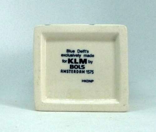 Vintage KLM Blue Delft Dutch Houses. BOLS Amsterdam Miniature Porcelain House #84