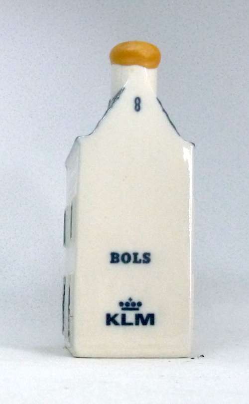 Vintage KLM Blue Delft Dutch Houses. BOLS Amsterdam Miniature Porcelain House #8