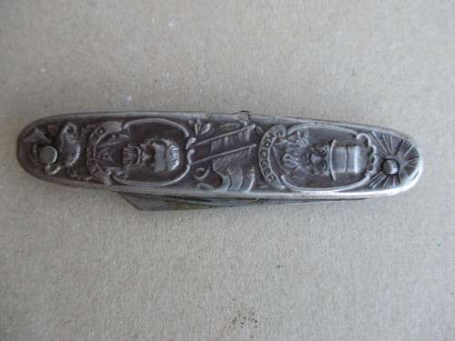 Commemorative Eendracht Maakt Macht - Paul Kruger and De Wet Pocket Knife. Corck Skrew missing