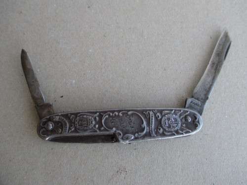 Commemorative Eendracht Maakt Macht - Paul Kruger and De Wet Pocket Knife. Corck Skrew missing