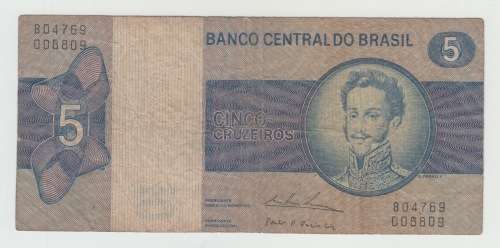 1970-1979 - Brazil 5 Cruzeiros 2nd edition Bank note