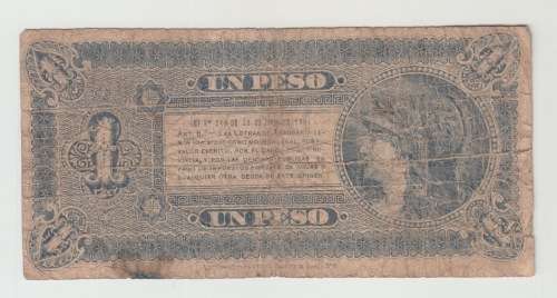 1901 Argentina Mendoza 1 Peso Banknote