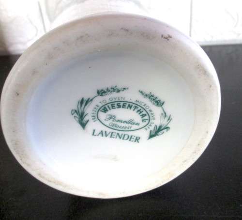 Large Wiesenthal Porcelain Lavender Fase. Spotless. 255mm high