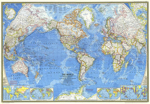 1970 World Map . National Geographic Society.