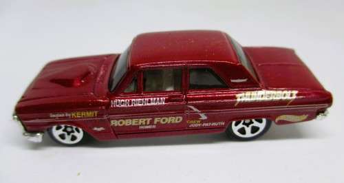 2001 HOT WHEELS FORD THUNDER BOLT RED DIECAST CAR ROBERT FORD - Mattel