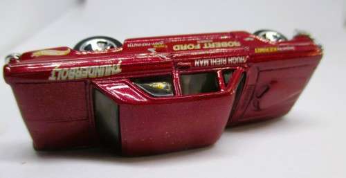 2001 HOT WHEELS FORD THUNDER BOLT RED DIECAST CAR ROBERT FORD - Mattel