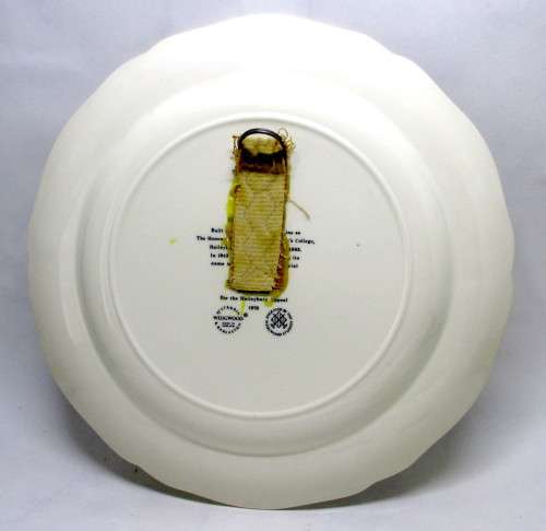 Vintage Wedgwood HAILEYBURY Wall Hanging Plate (1976) 260mm diameter.