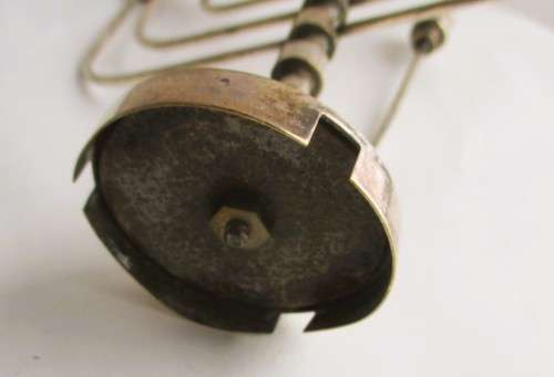 Vintage Silver plate 9 Branches Jewish Hanukkah Menorah candelabra candlestick. 140mm high.