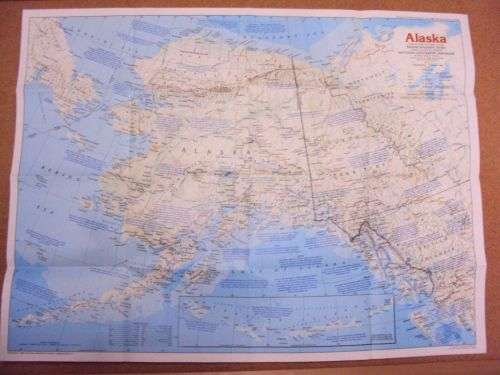 1984 The Making of America, Alaska Theme National Geographic Map