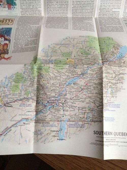 Quebec & Newfoundland (National Geographic Map: Close Up Canada)   January 1, 1980