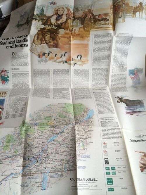 Quebec & Newfoundland (National Geographic Map: Close Up Canada)   January 1, 1980