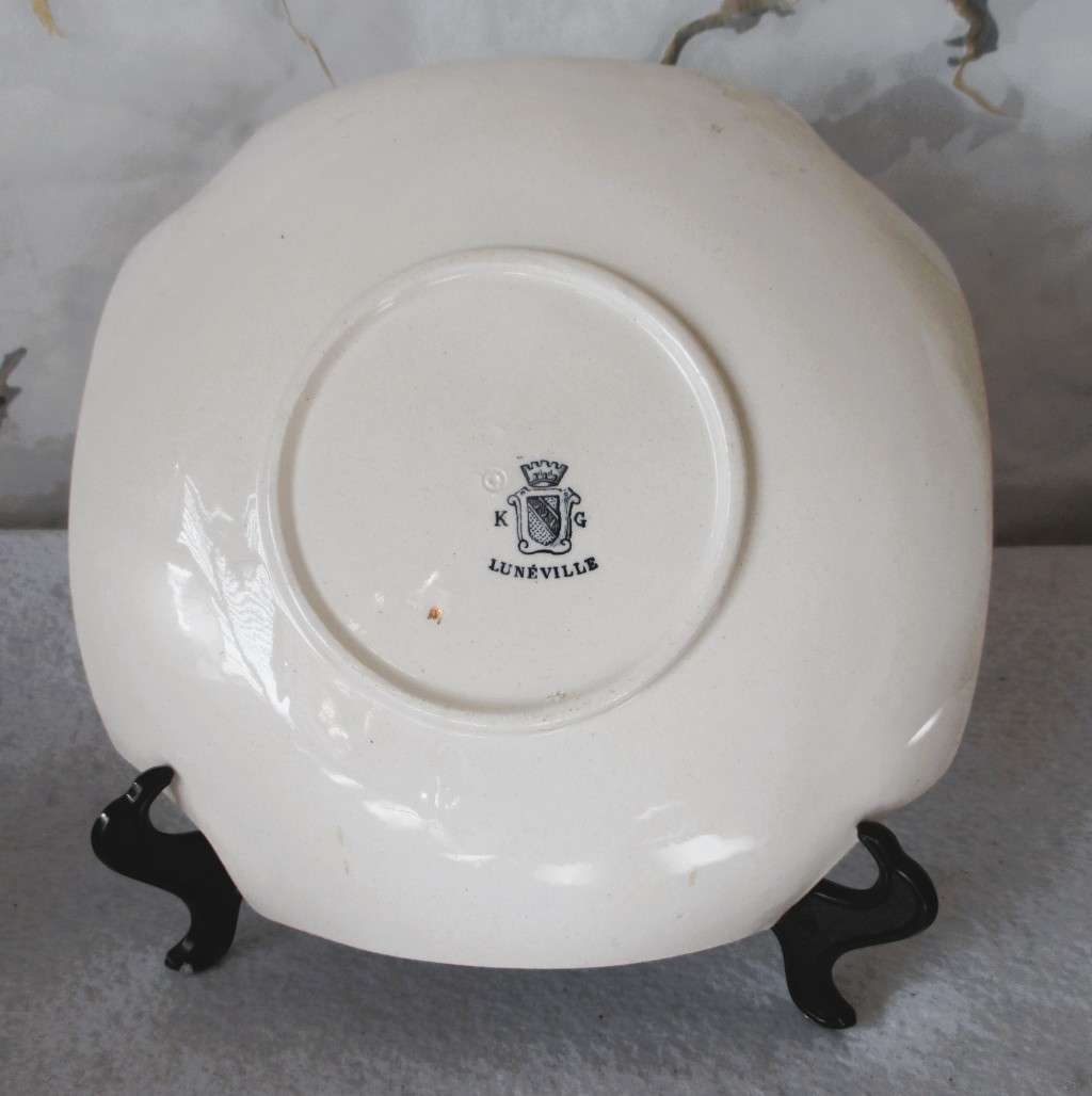 Antique Keller Guerin K & G Luneville French Oriental Phoenix Plate, Made in France. 175mm.