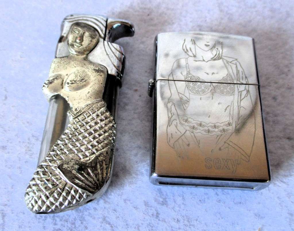 Two lighters as per photo. As is.