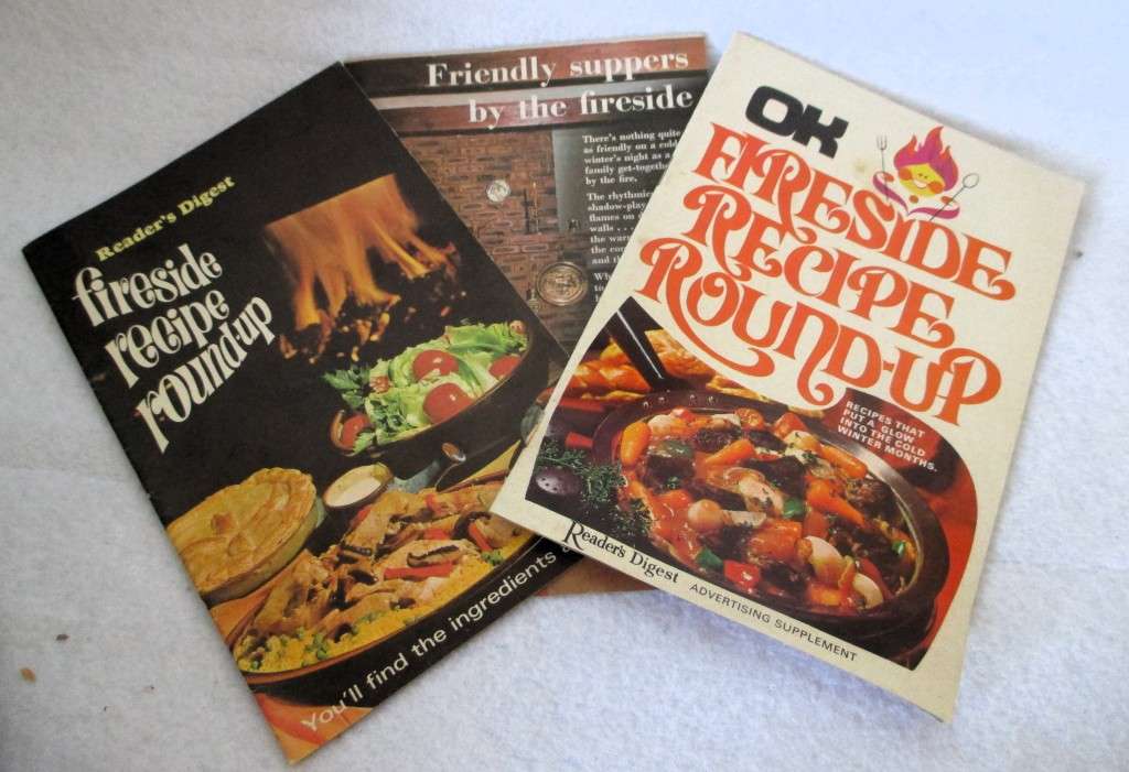 Lot of 3 1960`s Fireside recipes booklets.