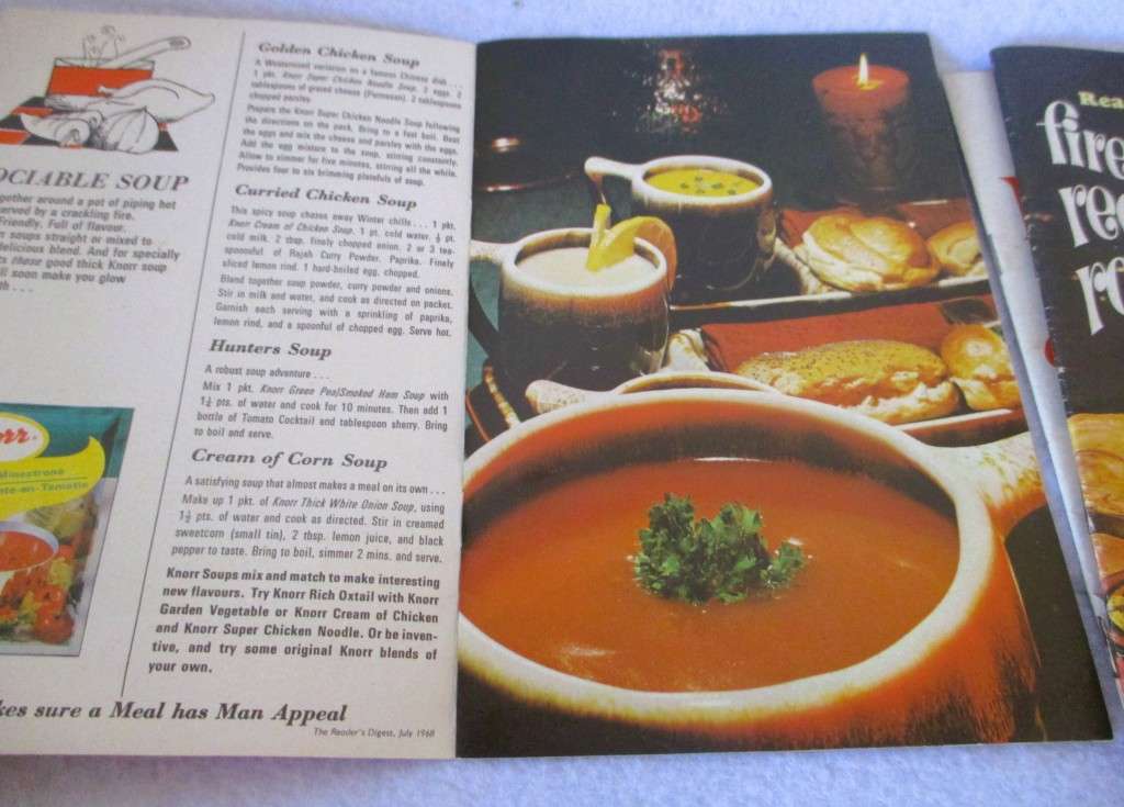 Lot of 3 1960`s Fireside recipes booklets.