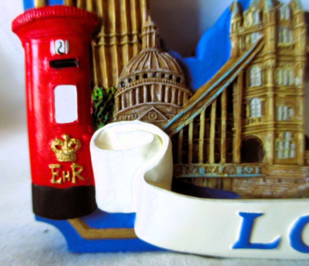 3D resin London Monuments Montage Photo Frame, in box. 2002. 150x150mm
