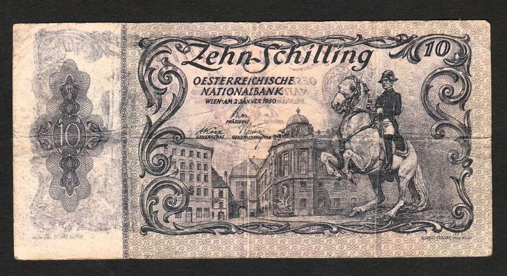 10 Schilling AUSTRIA 1950 Banknote