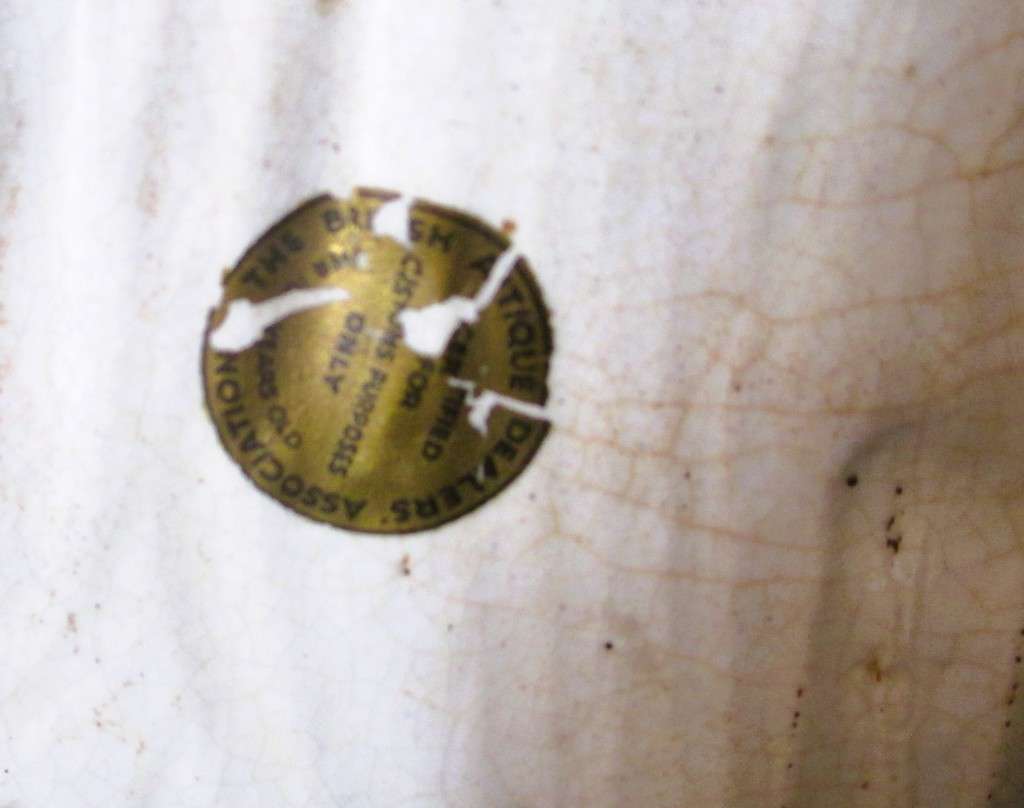 Antique Staffordshire doe/stag spill vase, c. 1870.  RARE Collectable. Fixed. 25x17cm