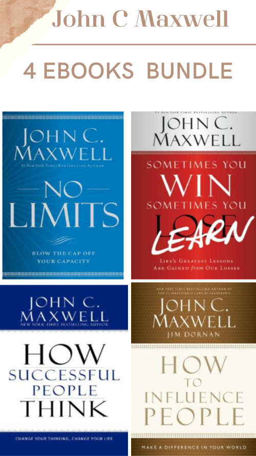 John C Maxwell 4 EBOOKS BUNDLE