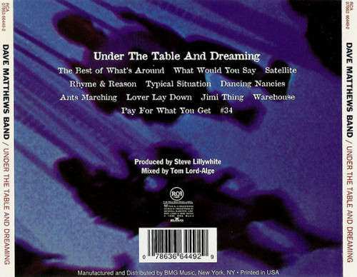 Dave MatThews BAnd - Under The Table And Dreaming (CD)