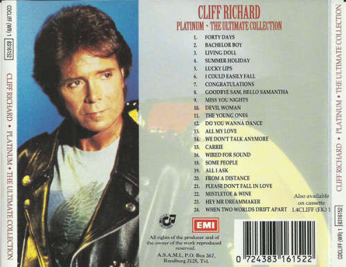 Cliff Richard - Platinum - The Ultimate Collection (CD)